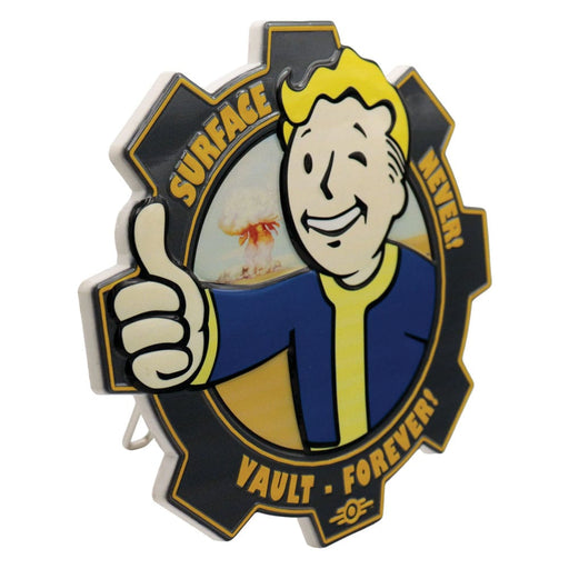 Fallout Vault Boy Resinschild (Surface Never, Vault Forever)