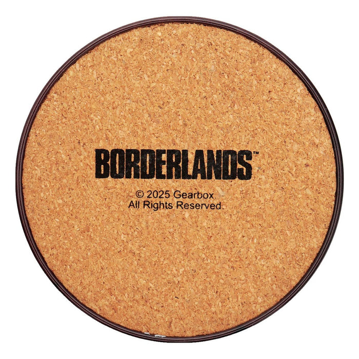 Borderlands Untersetzer 4er-Set (Metall, Kork-Rücken)