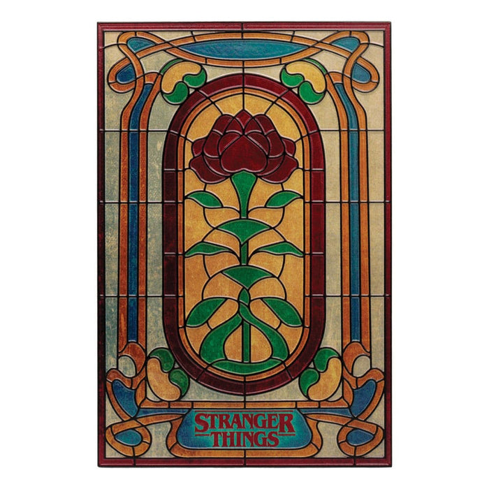 Stranger Things Creel House stained glass wall sign