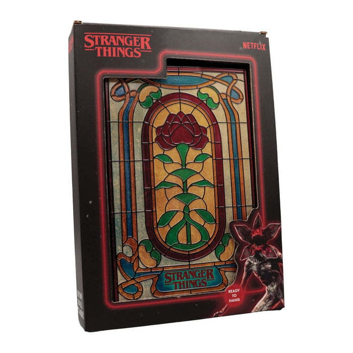 Stranger Things Creel House stained glass wall sign