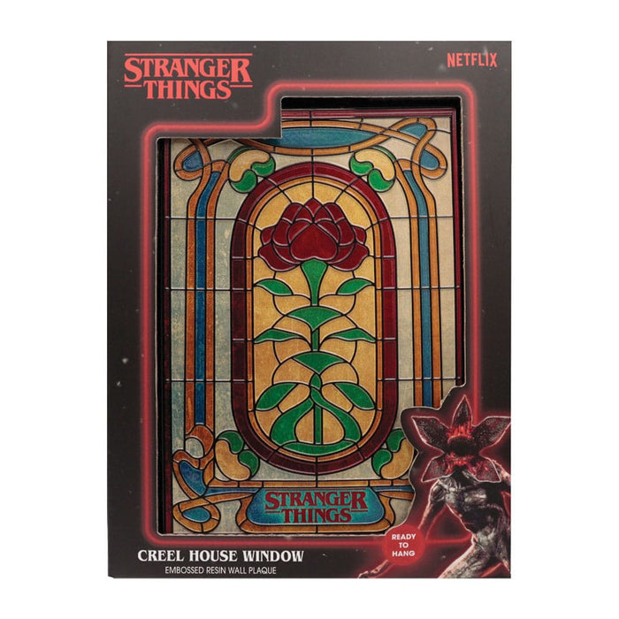 Stranger Things Creel House stained glass wall sign