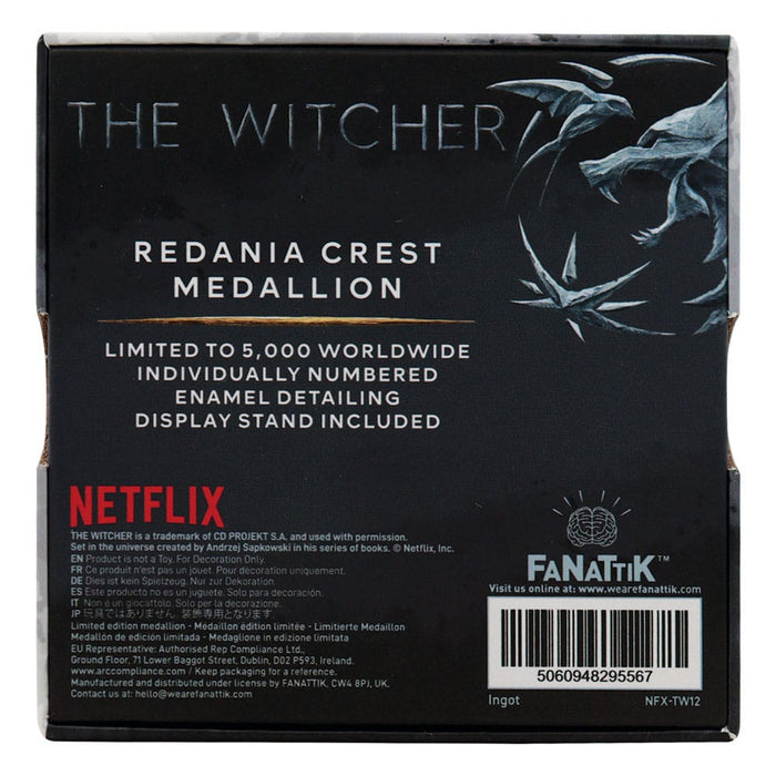 The Witcher Médaille Blason de Rédanie