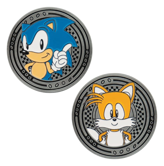 Moneda de colección de Sonic y Tails