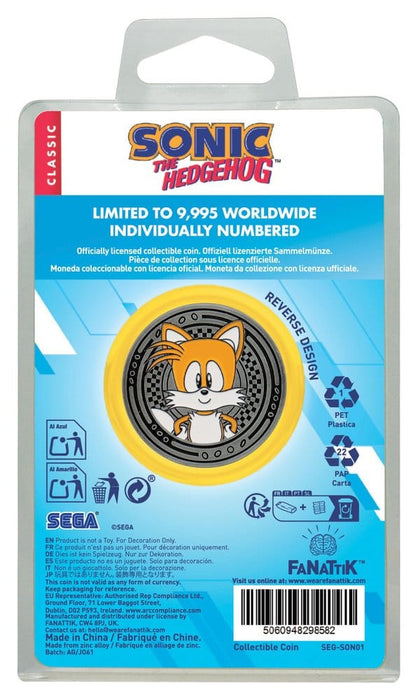 Moneda de colección de Sonic y Tails