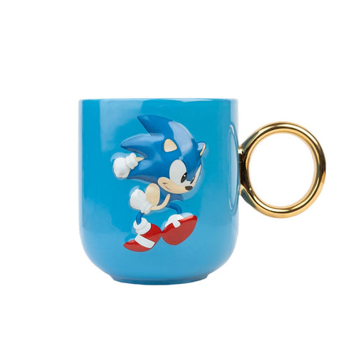 Sonic 3D-Tasse mit goldenem Ring-Henkel