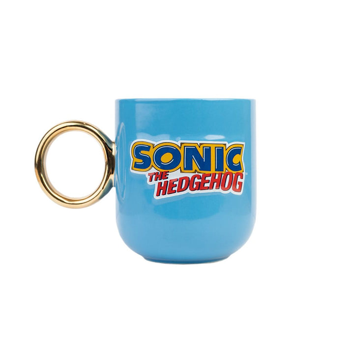 Sonic 3D-Tasse mit goldenem Ring-Henkel