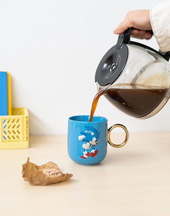 Sonic 3D-Tasse mit goldenem Ring-Henkel