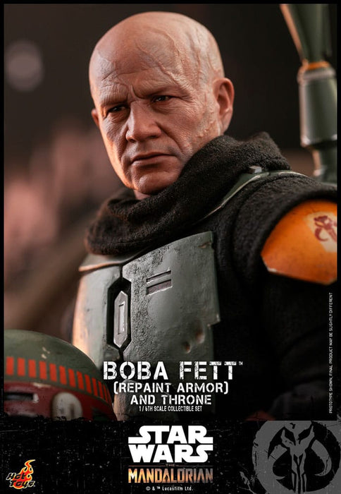 Star Wars The Mandalorian Boba Fett with Throne 1:6 Scale Action Figure Special Edition