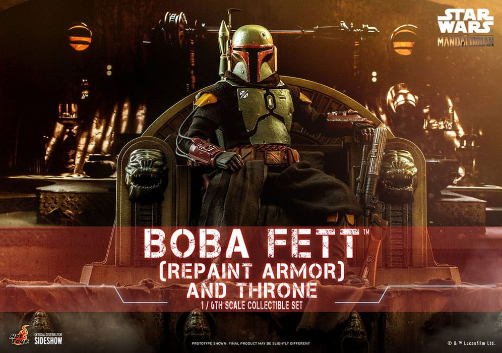 Star Wars The Mandalorian Boba Fett with Throne 1:6 Scale Action Figure Special Edition