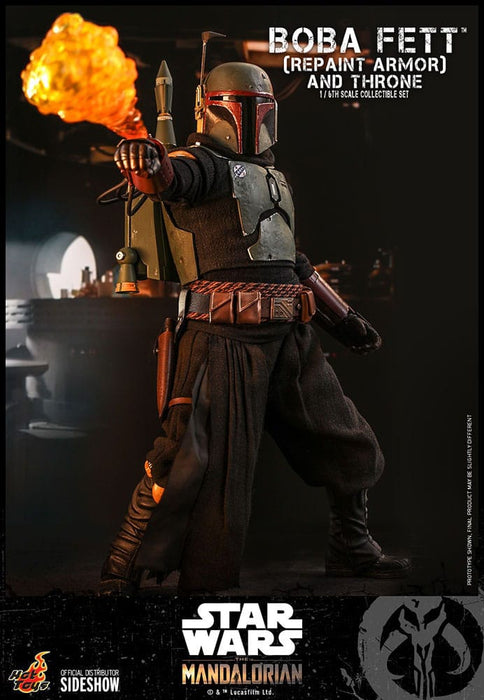 Star Wars The Mandalorian Boba Fett with Throne 1:6 Scale Action Figure Special Edition