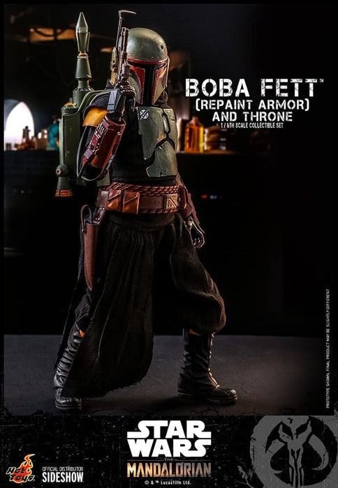 Star Wars The Mandalorian Boba Fett with Throne 1:6 Scale Action Figure Special Edition