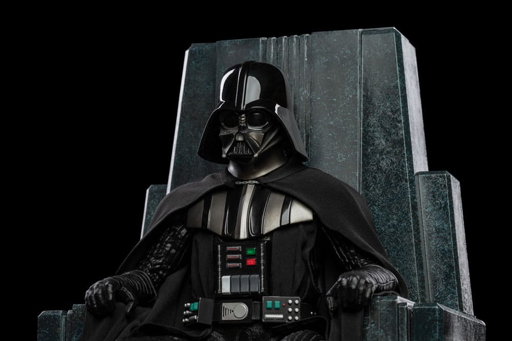 Star Wars statua di Darth Vader sul trono