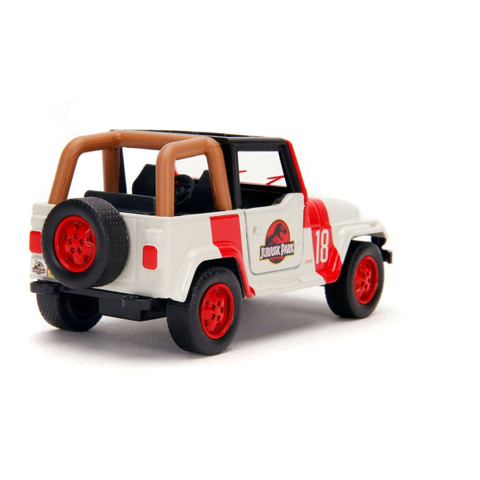 Coche a escala Jurassic World Jeep Wrangler 1:32