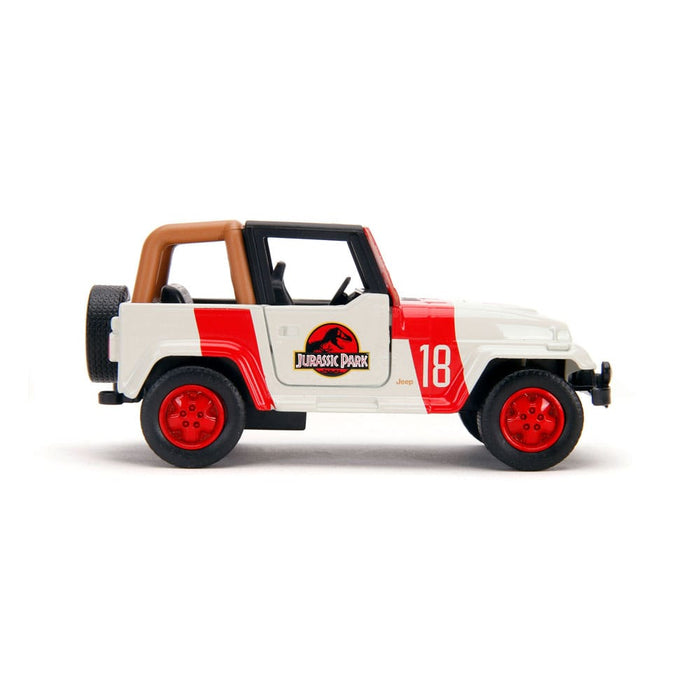 Coche a escala Jurassic World Jeep Wrangler 1:32