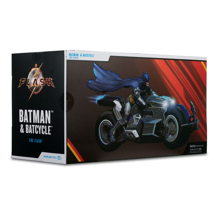 Batman con Batcycle da The Flash