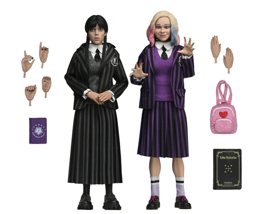 Wednesday Action Figures Wednesday Addams and Enid