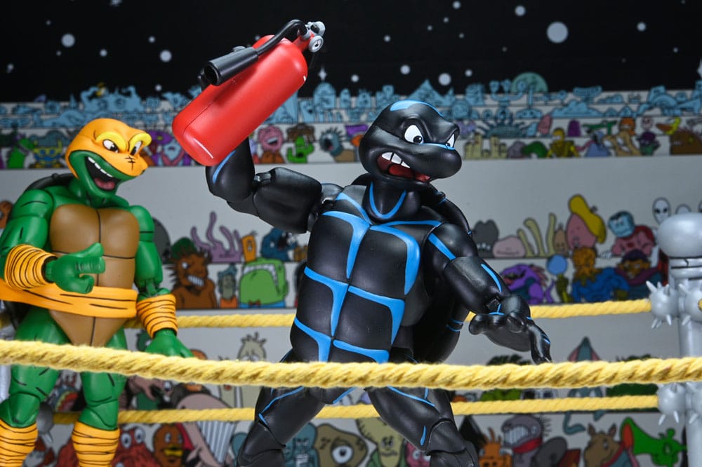 Teenage Mutant Ninja Turtles Stump Wrestling Action Figures 4-Pack (Archie Comics)