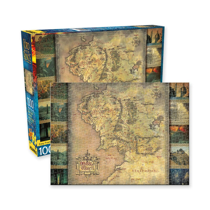 Der Herr der Ringe Puzzle Karte von Mittelerde