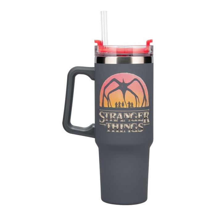 Stranger Things Trinkbecher mit Trinkhalm