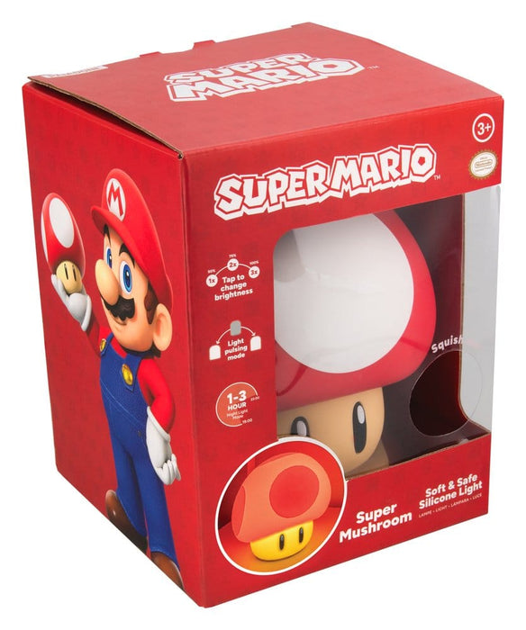 Lámpara de silicona Super Mario Superchampiñón