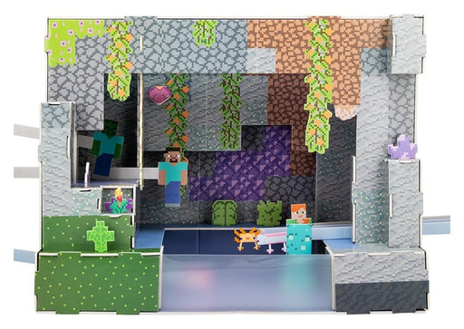 Minecraft 3D-Bausatz Höhlenszene