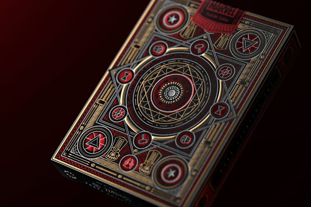 Avengers Infinity Saga Playing Cards Red