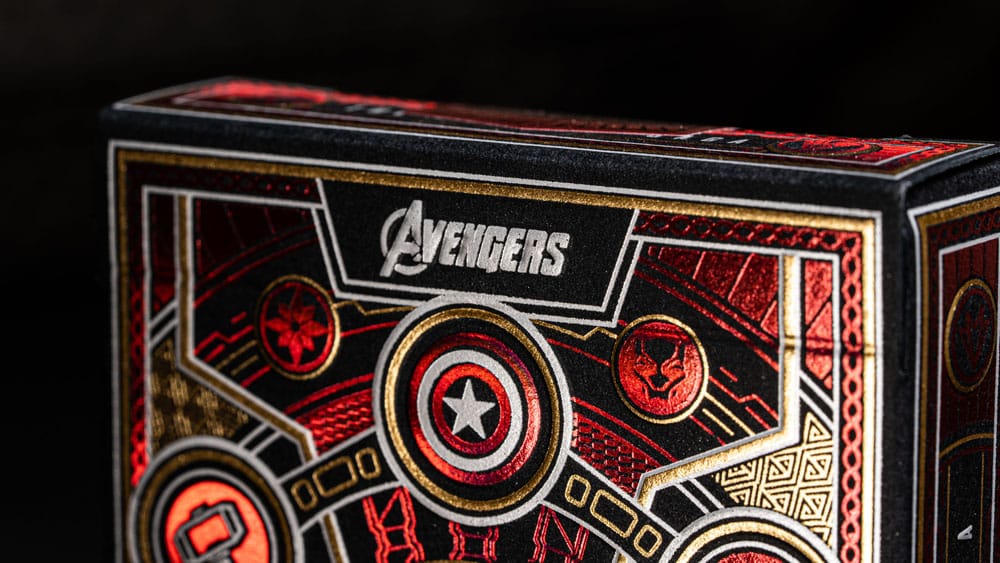Avengers Infinity Saga Playing Cards Red
