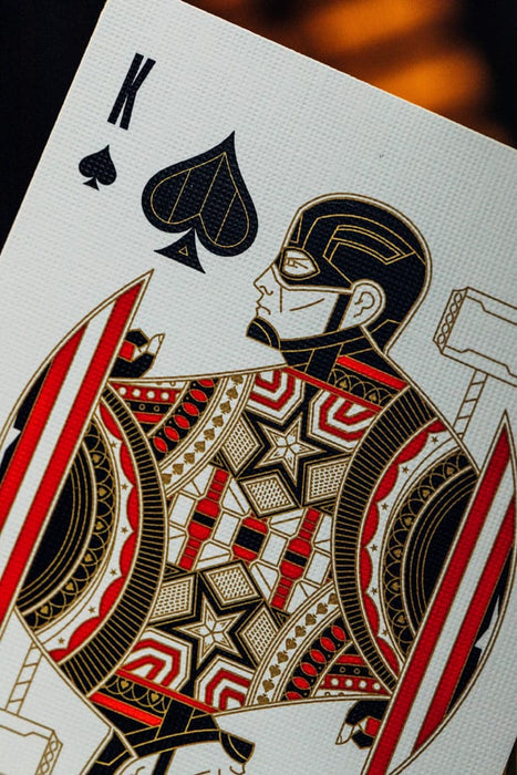Avengers Infinity Saga Playing Cards Red