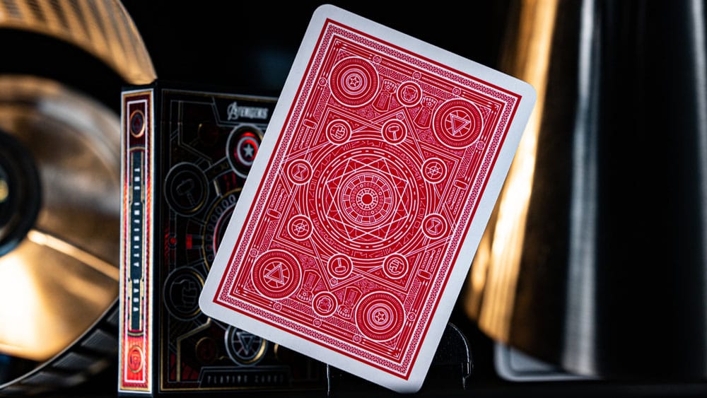 Avengers Infinity Saga Playing Cards Red