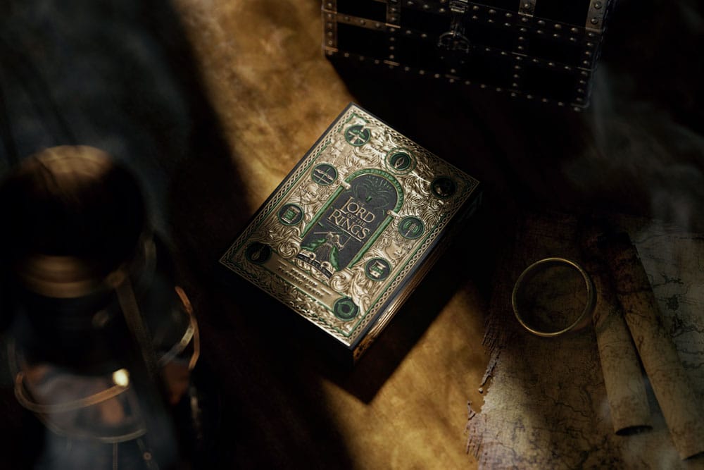 Jeu de cartes Le Seigneur des Anneaux à ornements dorés