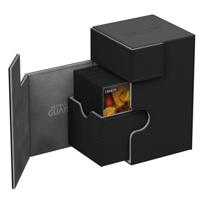 Caja de mazo Ultimate Guard Flip'n'Tray Deck Case 100+ en negro