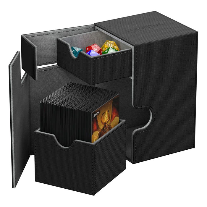 Caja de mazo Ultimate Guard Flip'n'Tray Deck Case 100+ en negro