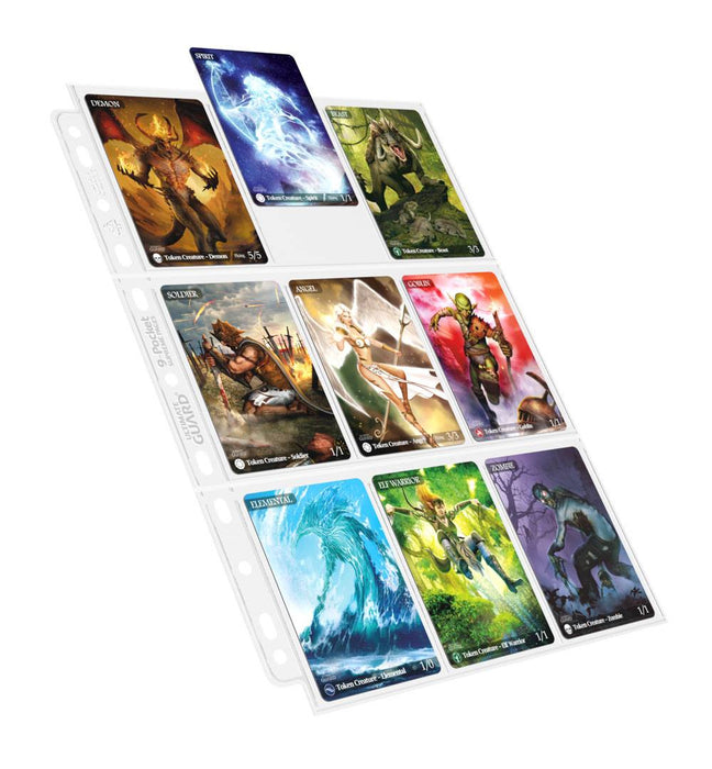 Ultimate Guard 9-Pocket Binder Pages, Top-Loading, Pack of 100