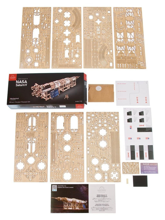 Kit de maqueta de madera NASA Saturn V