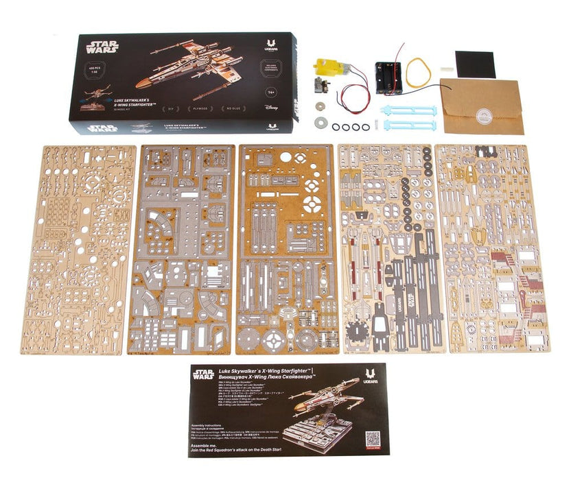 Maquette en bois Star Wars X-Wing Starfighter de Luke Skywalker